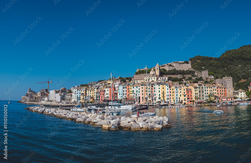 Naklejka premium coast town of Portovenere in Cinque Terre
