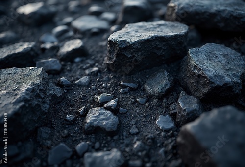 Black abstract lava stone texture background