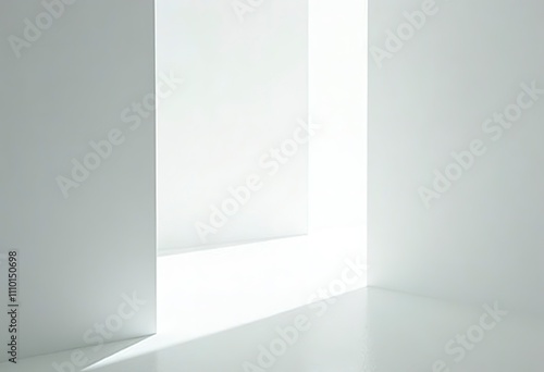 Minimal geometric white light background abstract design