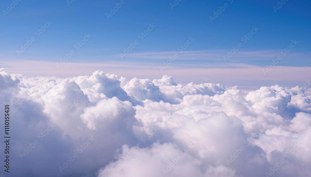 Fototapeta premium a large amount of clouds in a blue sky