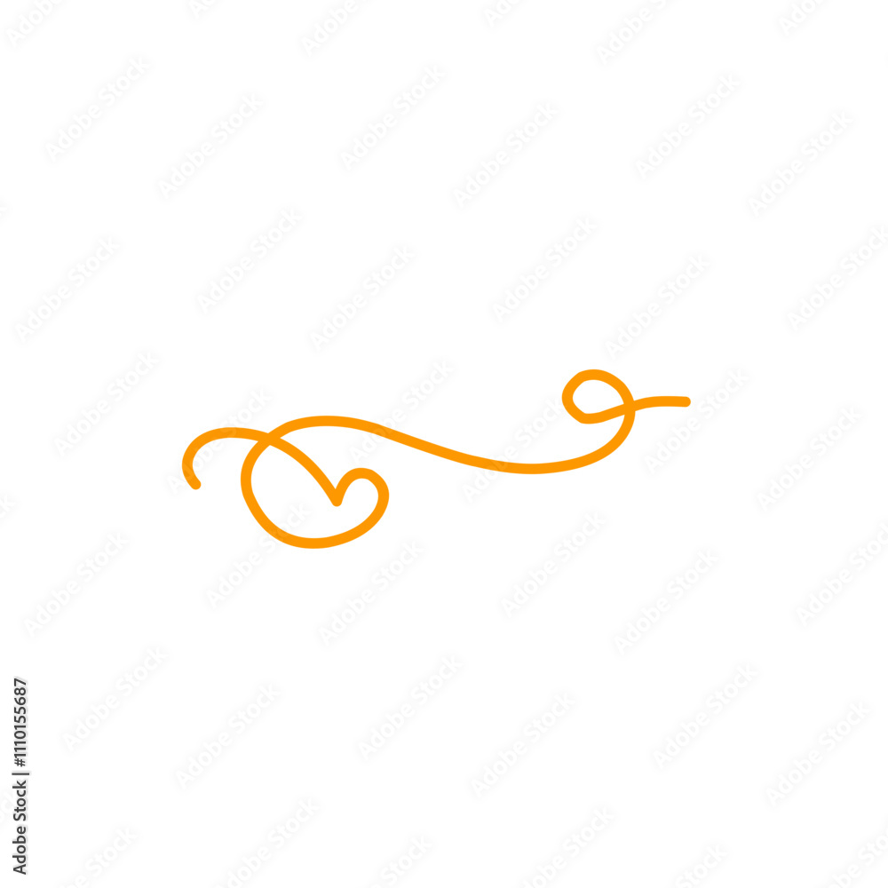 swirl of orange lines swirl of orange lines
