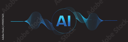 Image created with icon related to the concept of artificial intelligence	