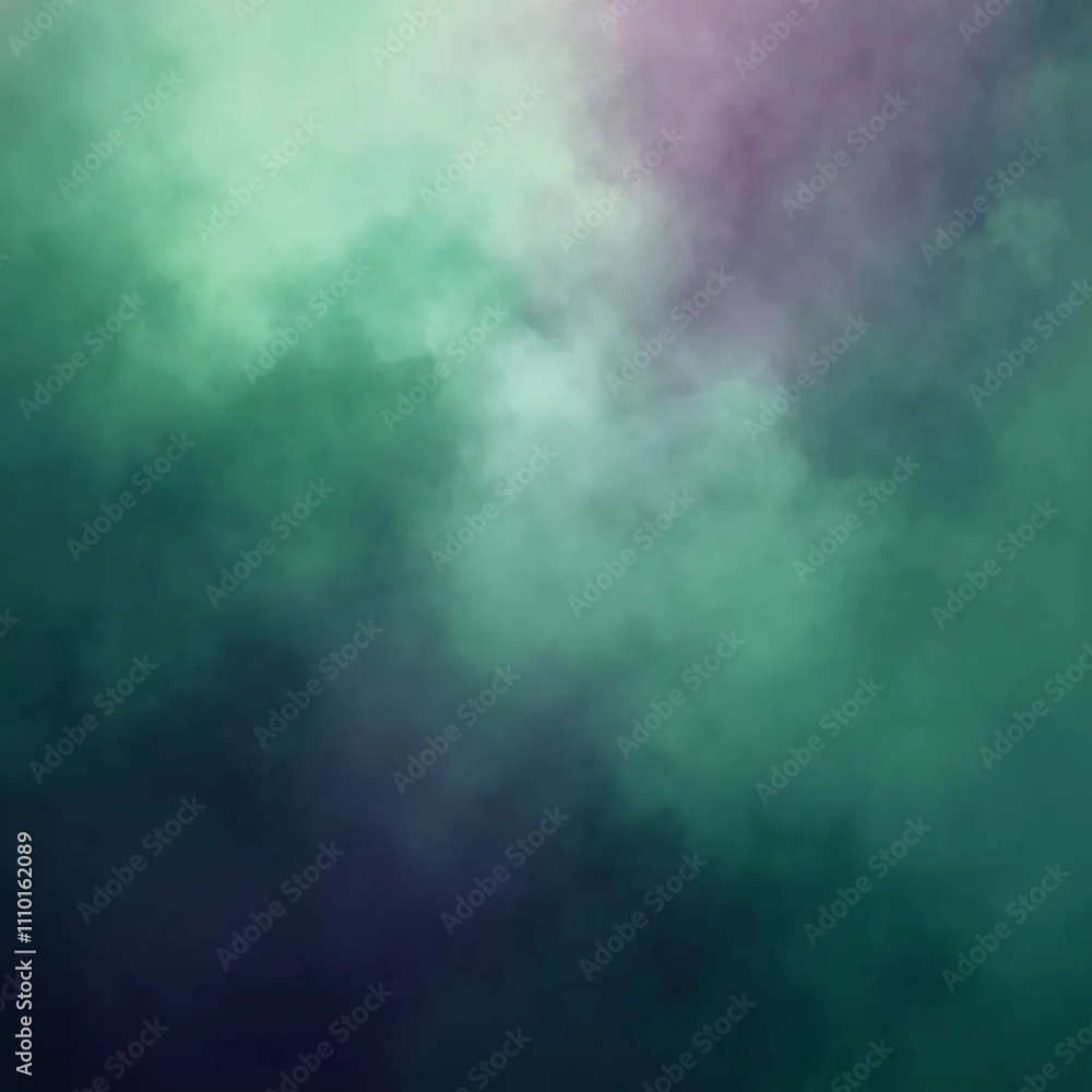 Artistic illustration. Colored fog in green and purple shades Artistic illustration. Colored fog in green and purple shades