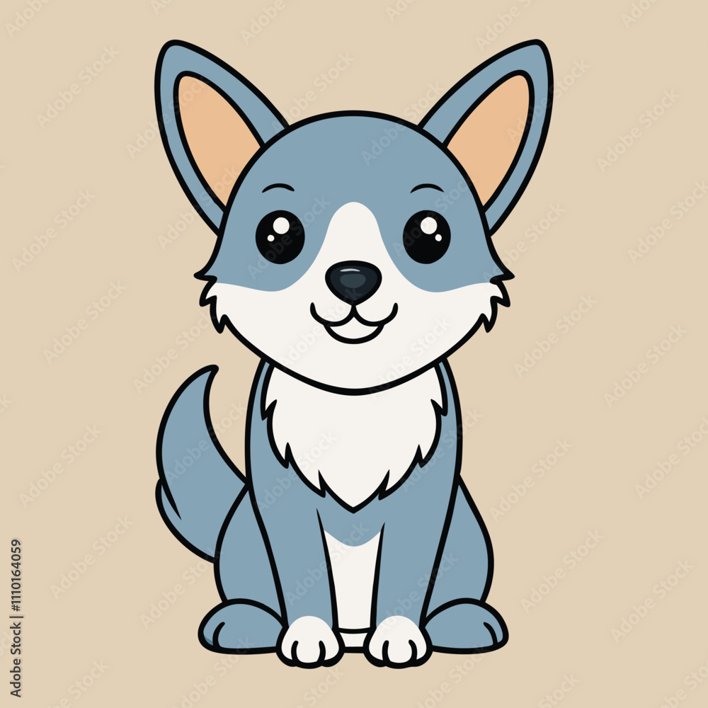 Playful Peruvian Inca Orchid Dog Sitting in a Heartwarming Cartoon Illustration Playful Peruvian Inca Orchid Dog Sitting in a Heartwarming Cartoon Illustration