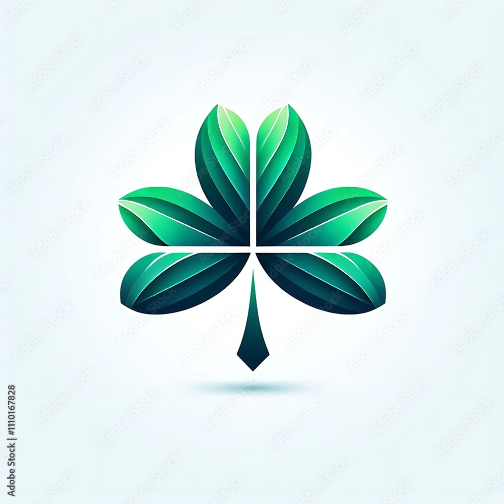 Green leaf logo design with a modern aesthetic. Green leaf logo design with a modern aesthetic.