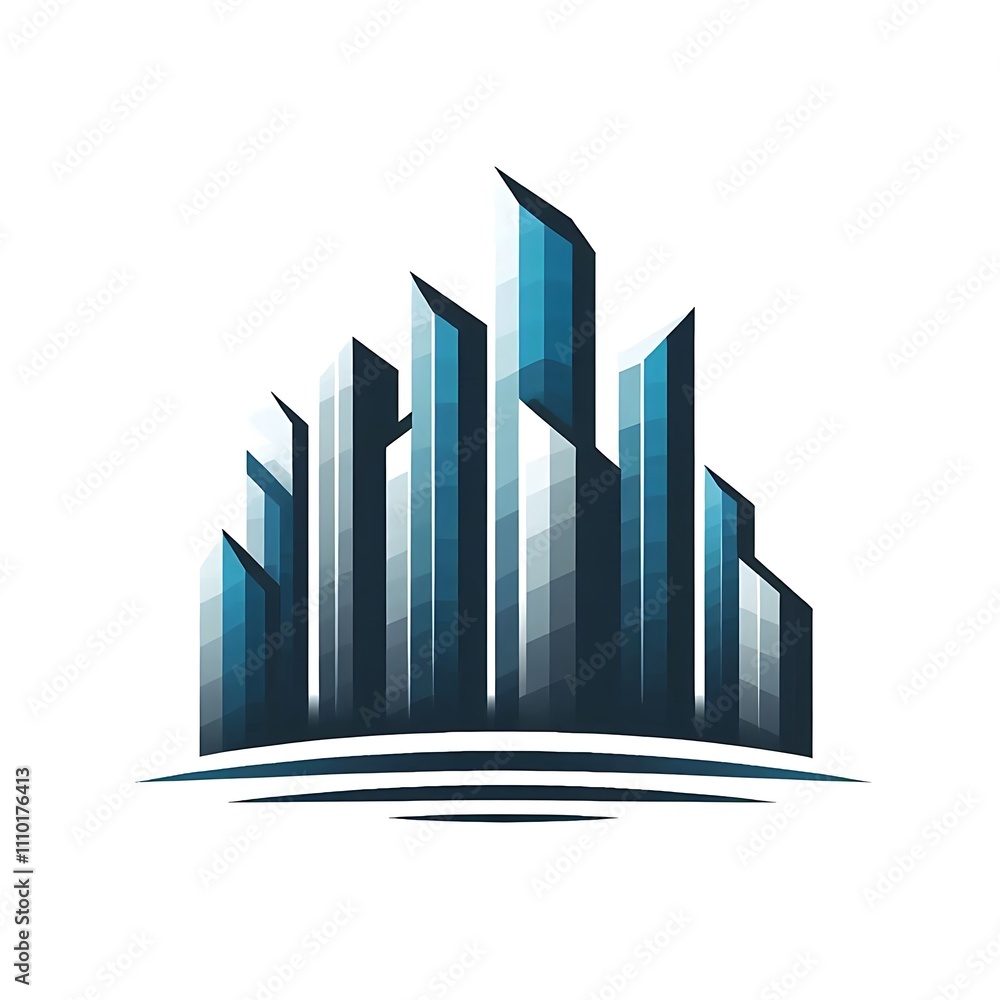 Abstract skyline design with modern buildings. Abstract skyline design with modern buildings.