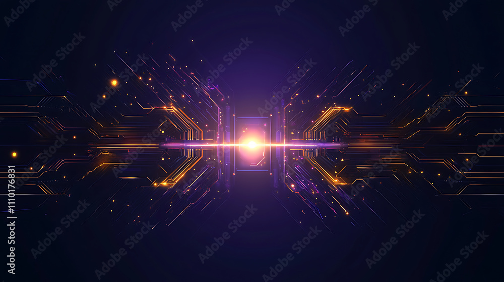glowing AI chip design with vibrant circuits and light effects, showcasing futuristic aesthetic. intricate patterns and colors create captivating visual experience glowing AI chip design with vibrant circuits and light effects, showcasing futuristic aesthetic. intricate patterns and colors create captivating visual experience