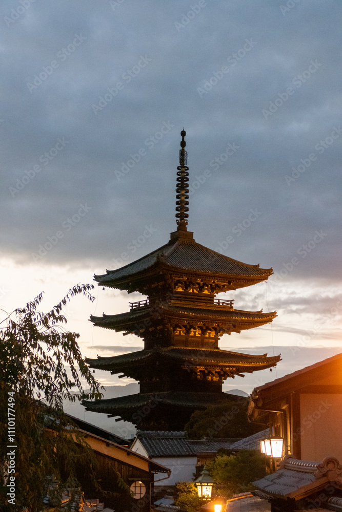 The Yasaka Pagoda, also known as the Tower of Yasaka, is a Buddhist pagoda located in Higashiyama-ku, Kyoto, Japan The Yasaka Pagoda, also known as the Tower of Yasaka, is a Buddhist pagoda located in Higashiyama-ku, Kyoto, Japan