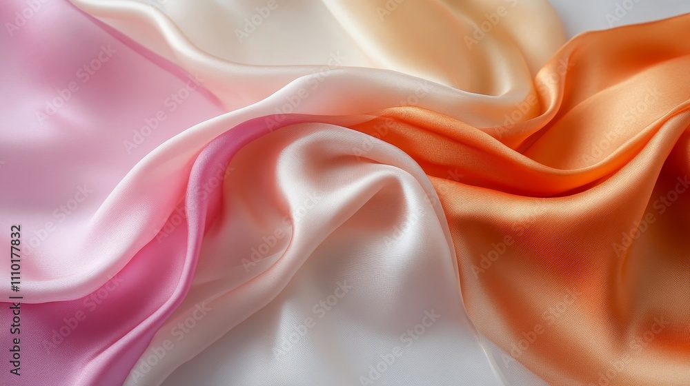 Obraz premium A white fabric with a pattern of lines and swirls