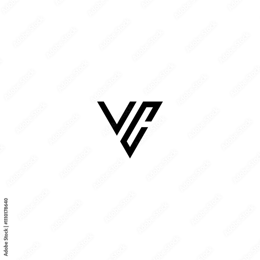 vc letter vector logo abstract vc letter vector logo abstract