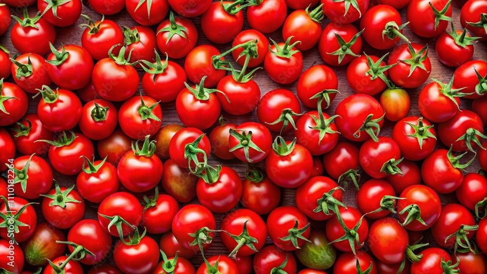 Aerial View of Vibrant Cherry Tomatoes Isolated on a Bright Background Captured by Drone Photography, Showcasing Their Rich Red Color and Freshness Perfect for Food Photography Aerial View of Vibrant Cherry Tomatoes Isolated on a Bright Background Captured by Drone Photography, Showcasing Their Rich Red Color and Freshness Perfect for Food Photography