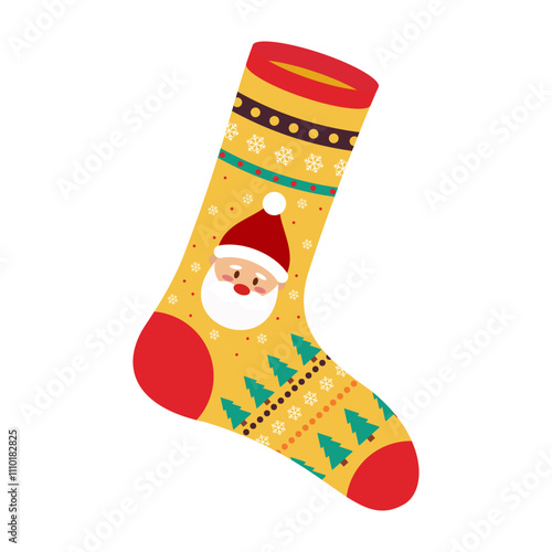 Christmas-themed stockings with festive patterns and decorations