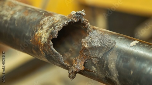 Crack formation and corrosion in carbon steel pipe weld revealed through advanced ultrasonic testing techniques photo