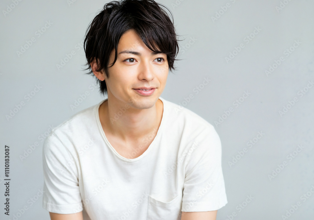 Portrait of a young Japanese man/若い日本人男性のポートレート