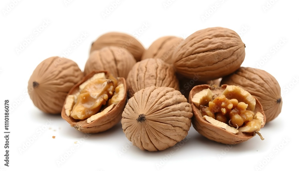 walnuts isolated on white background walnuts isolated on white background