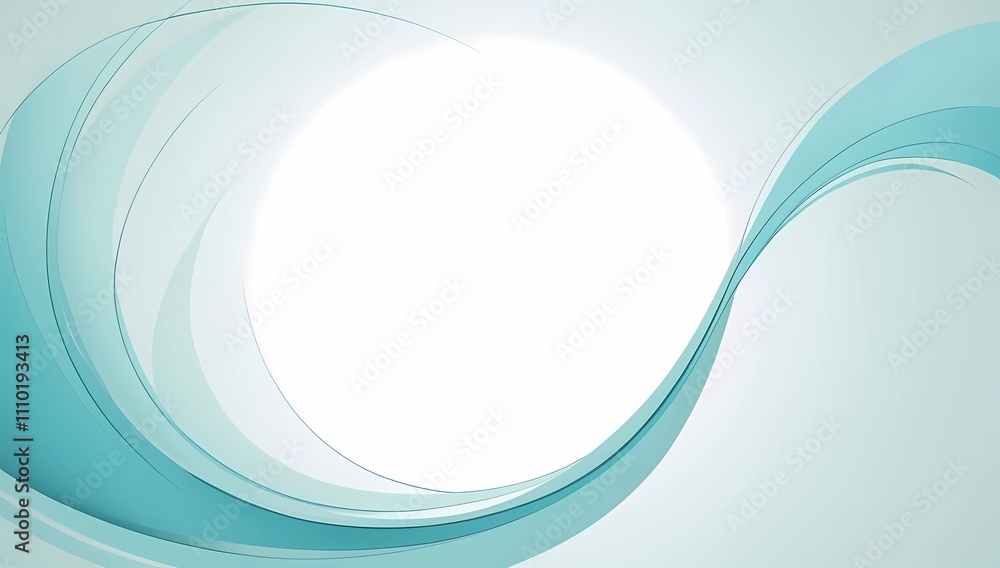 Obraz premium Subtle Blue and Teal Twirls Forming an Abstract Pattern
