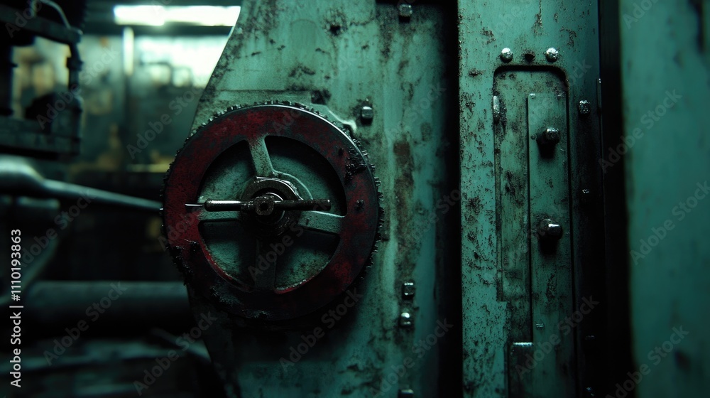 Rusty mechanical gear detail in an industrial setting highlighting vintage machinery and engineering elements. Rusty mechanical gear detail in an industrial setting highlighting vintage machinery and engineering elements.