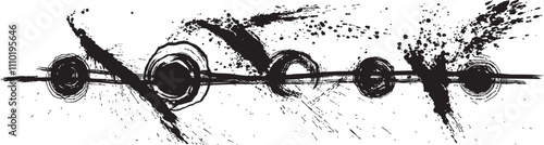 太陽系惑星　宇宙　銀河　手書きイラスト