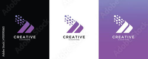  technology logo collection, health care,  digital connection strategy,  vector logo design