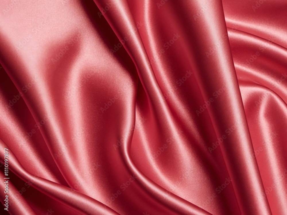 Luxurious red satin fabric with soft fluffy texture. Luxurious red satin fabric with soft fluffy texture.