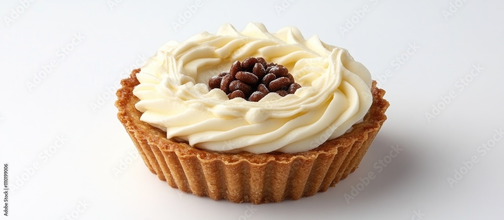 Mont Blanc dessert tart with creamy marron filling and decorative chocolate topping on a classic pastry shell Mont Blanc dessert tart with creamy marron filling and decorative chocolate topping on a classic pastry shell
