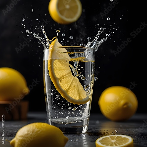 lemon in water