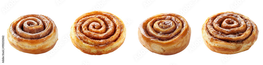 Cinnamon roll isolated on a white background. Mix Collection PNG. Cinnamon roll isolated on a white background. Mix Collection PNG.