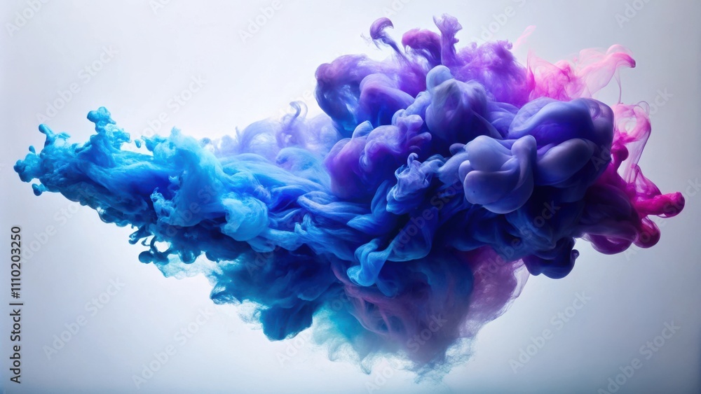 Abstract Swirls of Vibrant Hues in a Symphony of Blue, Purple, and Pink Abstract Swirls of Vibrant Hues in a Symphony of Blue, Purple, and Pink