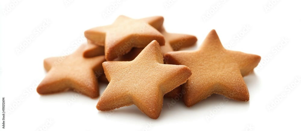 Star-shaped Nastar cookies arranged neatly on a clean white background ideal for holiday and culinary themed visuals. Star-shaped Nastar cookies arranged neatly on a clean white background ideal for holiday and culinary themed visuals.