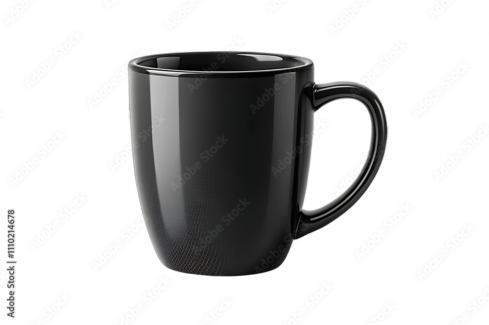 black coffee mug on white background black coffee mug on white background
