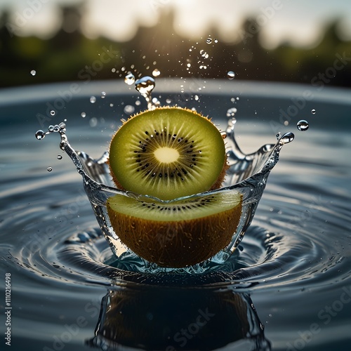 kiwi in water