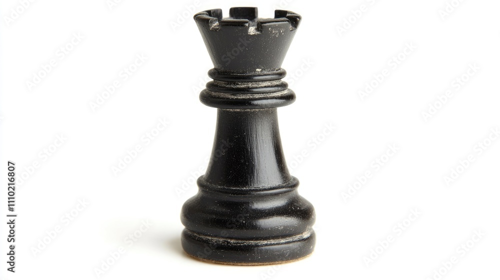 Elegant black chess queen piece isolated on a clean white background showcasing classic design and fine craftsmanship for chess enthusiasts Elegant black chess queen piece isolated on a clean white background showcasing classic design and fine craftsmanship for chess enthusiasts