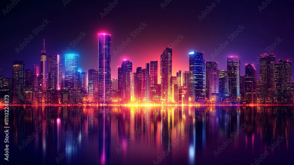 digital and modern building with neon light effects background, modern stylist digital light building with shiny neon light effect, abstract ultra modern light effect of cityscape with buildings. digital and modern building with neon light effects background, modern stylist digital light building with shiny neon light effect, abstract ultra modern light effect of cityscape with buildings.