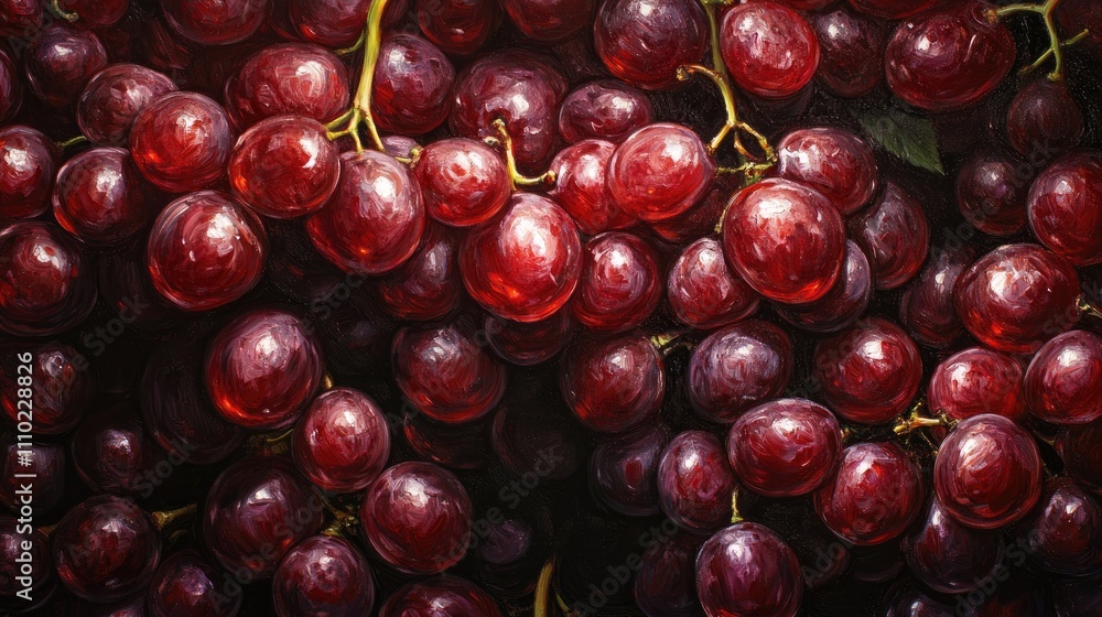 Fresh Red Grapes Close Up on Dark Background Healthy Fruits for Cooking and Snacking Natural Organic Produce Harvest Concept Fresh Red Grapes Close Up on Dark Background Healthy Fruits for Cooking and Snacking Natural Organic Produce Harvest Concept