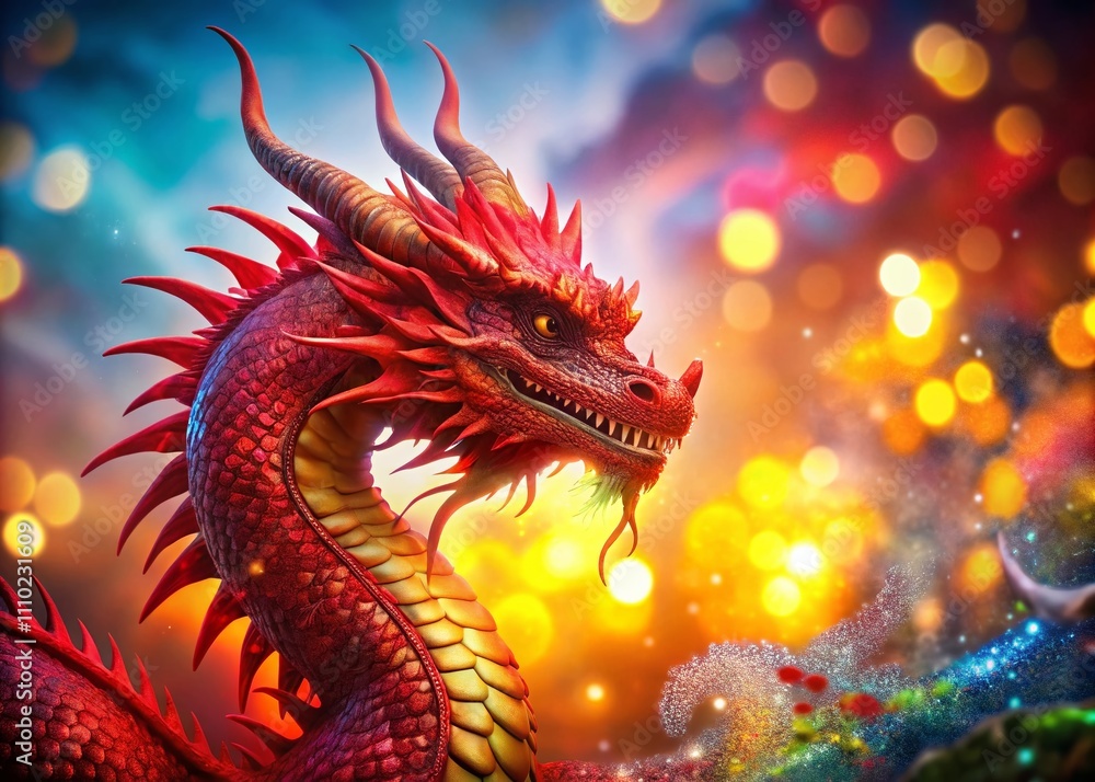Captivating Double Exposure of a Red Dragon Silhouetted Against a Bright, Ethereal Background, Merging Fantasy and Reality in Stunning Visual Harmony Captivating Double Exposure of a Red Dragon Silhouetted Against a Bright, Ethereal Background, Merging Fantasy and Reality in Stunning Visual Harmony