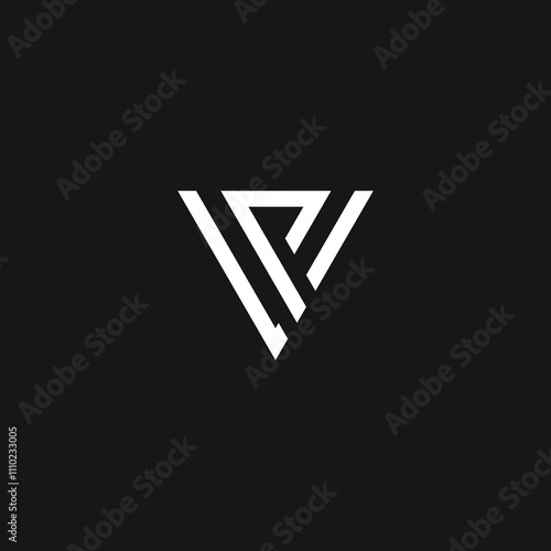 vp letter vector logo abstract