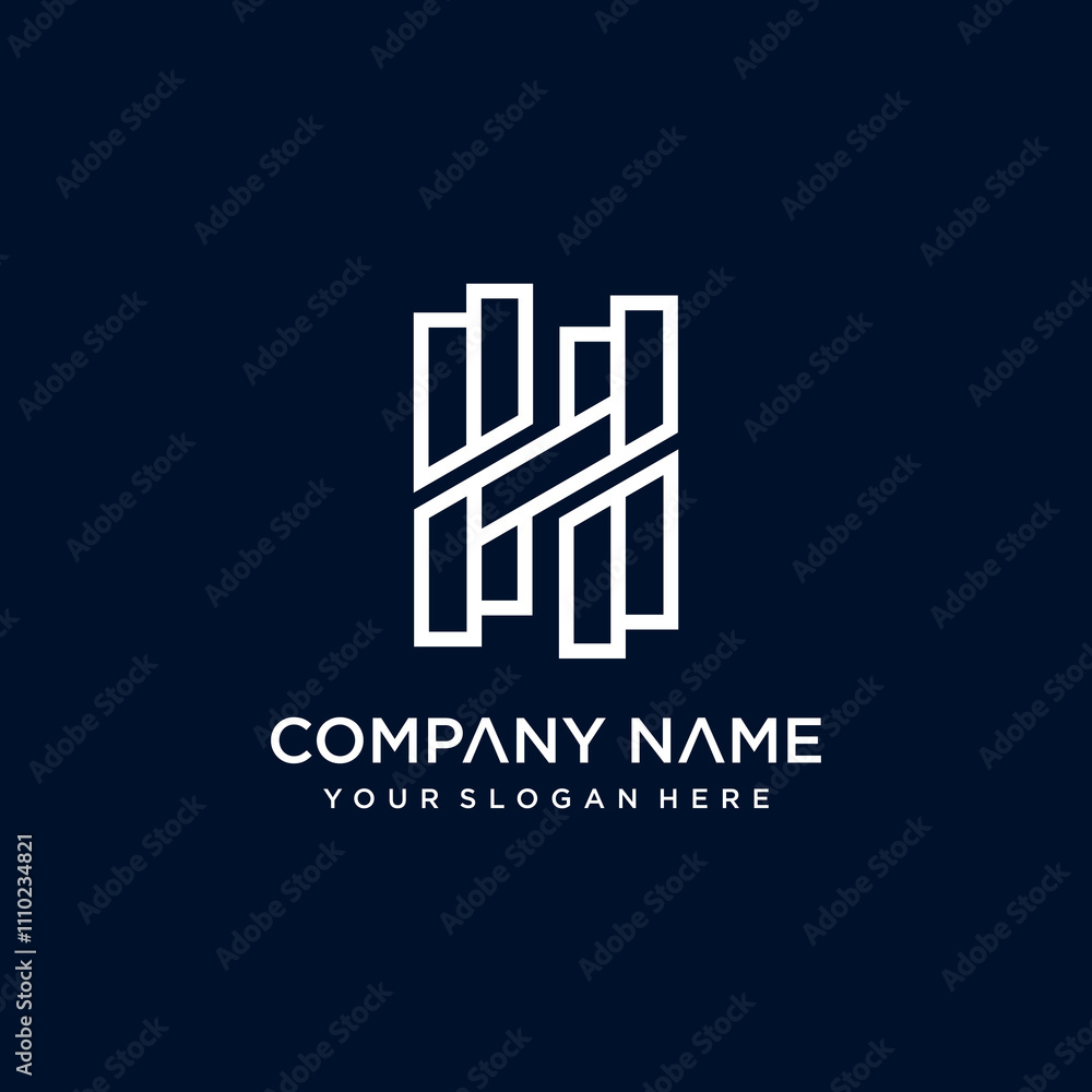 h letter vector logo abstract h letter vector logo abstract
