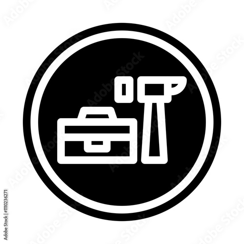 craftsman solid icon
