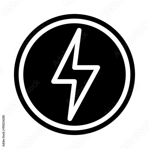 Free Download electric voltage area solid icon - GFXLoad