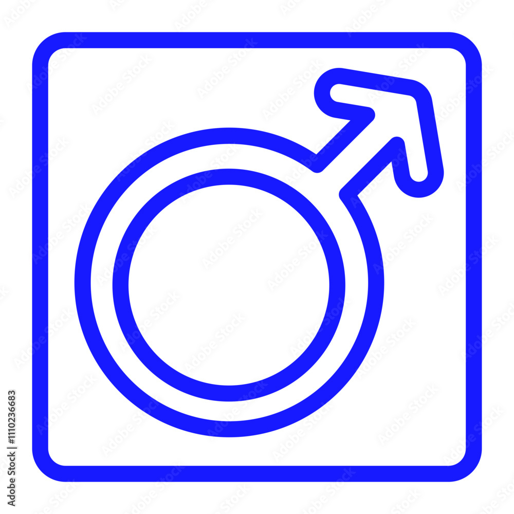 male area color icon male area color icon