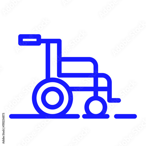 wheel chair color icon