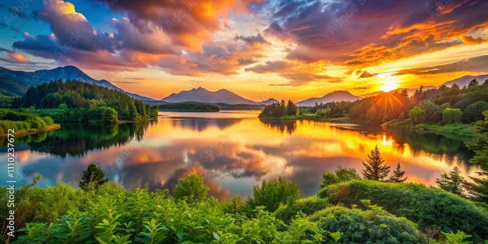 Captivating Landscape with Rule of Thirds Composition Featuring Vibrant Colors and Natural Elements for Stunning Nature Photography Captivating Landscape with Rule of Thirds Composition Featuring Vibrant Colors and Natural Elements for Stunning Nature Photography