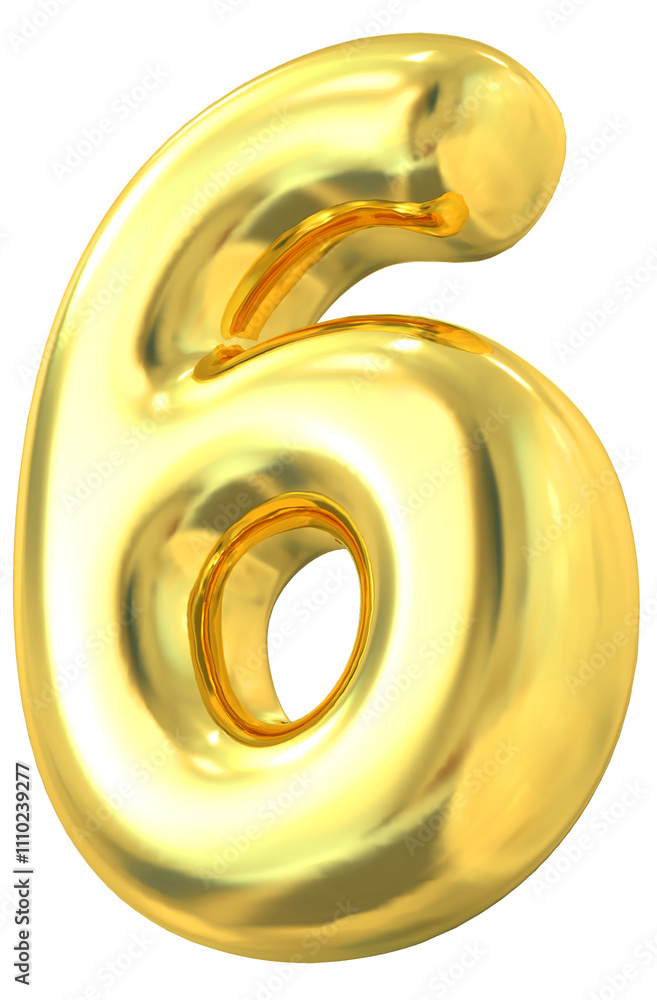 Gold Number 6 Gold Number 6