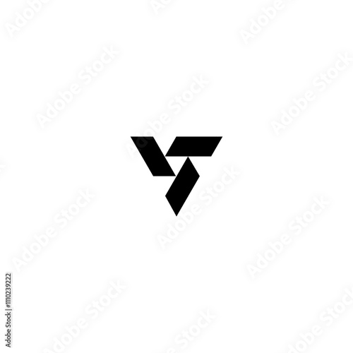 v letter vector logo abstract