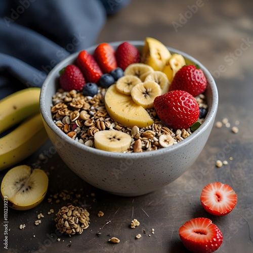 muesli with berries