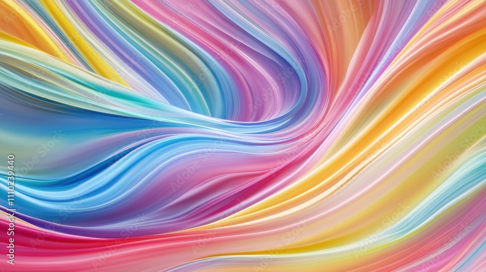 An abstract visualization of LGBTQ+ acceptance with a swirling pattern of rainbow colors merging into a single vibrant wave, symbolizing unity and inclusivity, minimalist composition An abstract visualization of LGBTQ+ acceptance with a swirling pattern of rainbow colors merging into a single vibrant wave, symbolizing unity and inclusivity, minimalist composition