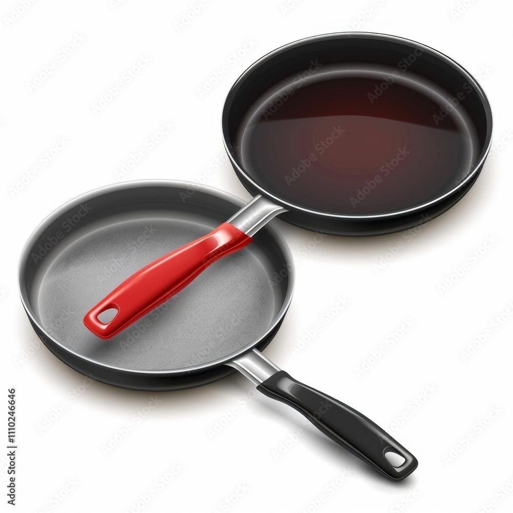 Frying pan icon, empty nonstick cookware sign, non stick symbol skillet, saucepan emblem, pan isolated Frying pan icon, empty nonstick cookware sign, non stick symbol skillet, saucepan emblem, pan isolated