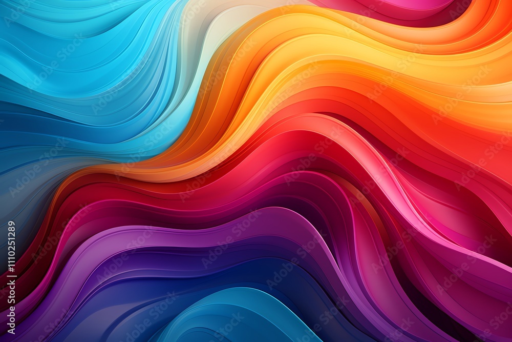 Abstract colorful wavy background. Abstract colorful wavy background.