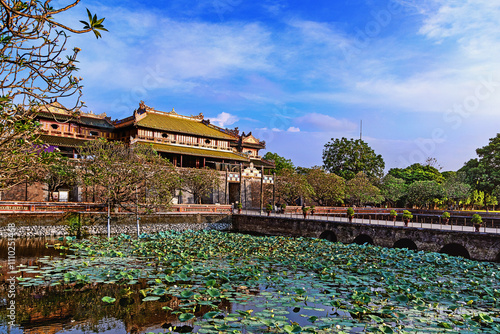 A beautiful and poetic scene in Hue Imperial city