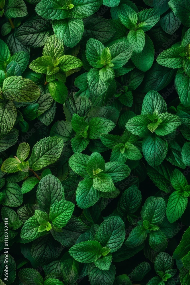 Many fresh peppermint leaves texture background, fragrant spices pattern, Mentha piperita mockup Many fresh peppermint leaves texture background, fragrant spices pattern, Mentha piperita mockup